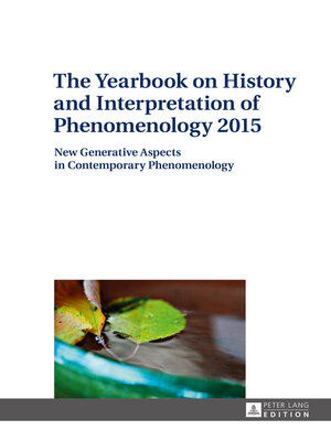 cover image of The Yearbook on History and Interpretation of Phenomenology 2015